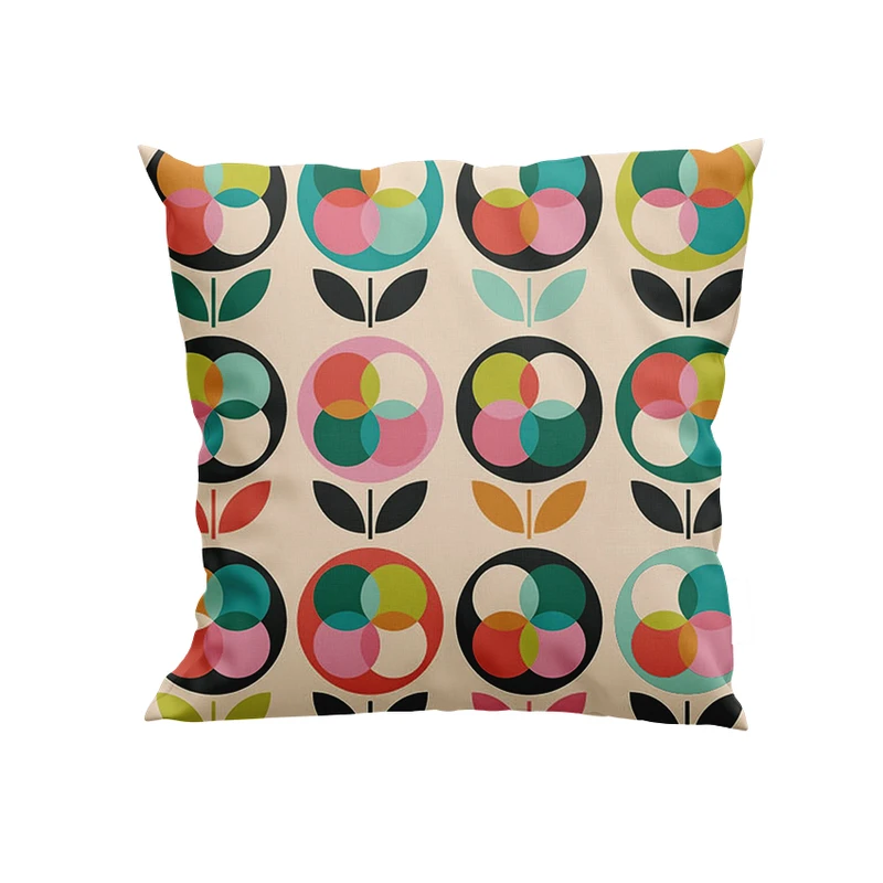 کوسن مدل گل های فانتزی کد DKK635