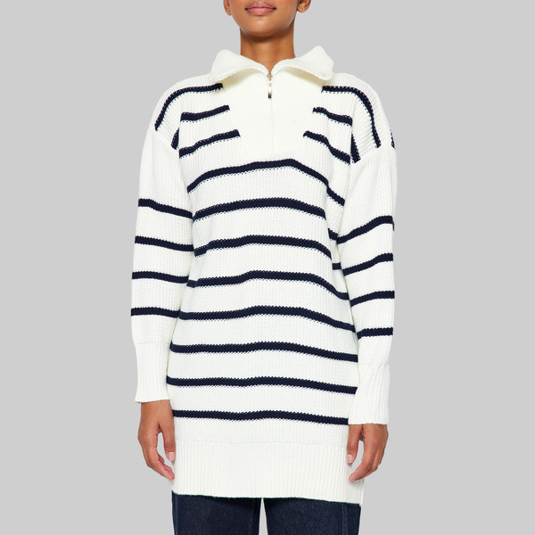 پلیور یقه برگردان زنانه مدل 663775761 طرح ترندیول