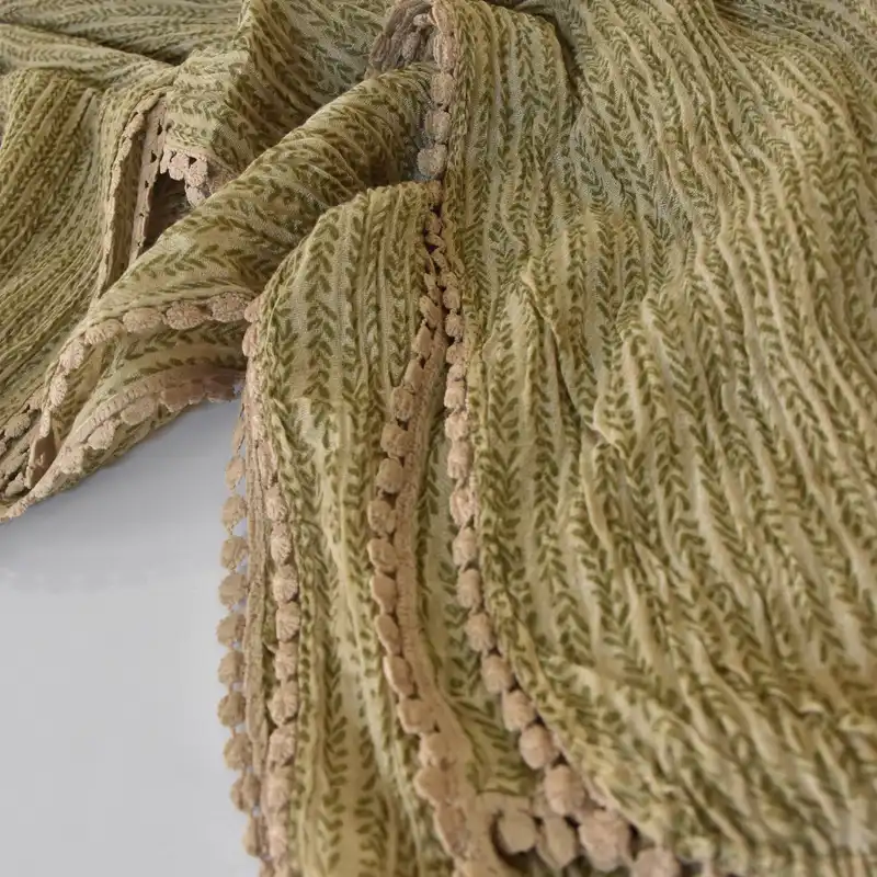 شال زنانه مدل گندمی دور سکه‌ای کد 04