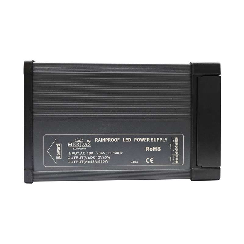 منبع تغذیه سویچینگ 12 ولت 48 آمپر مدل 12v-48A-S580 منبع تغذیه سویچینگ 12 ولت 48 آمپر مدل 12v-48A-S580
