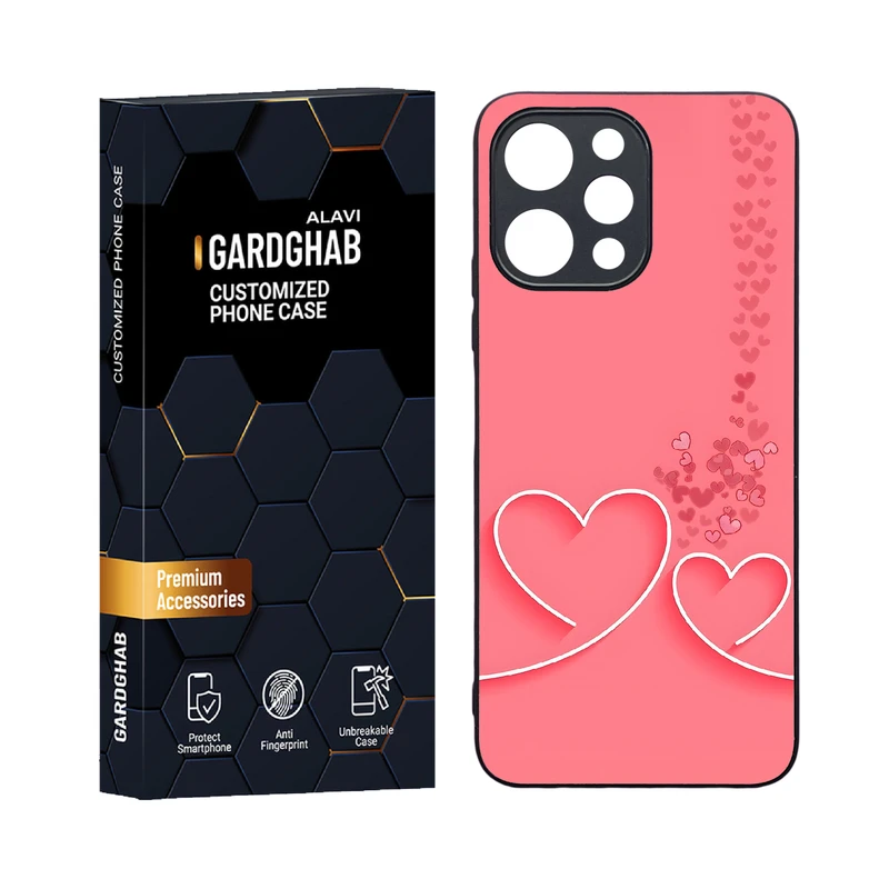 کاور گارد قاب علوی مدل دورژله ای عاشقانه مناسب برای گوشی موبایل شیائومی Poco M6 pro 5G