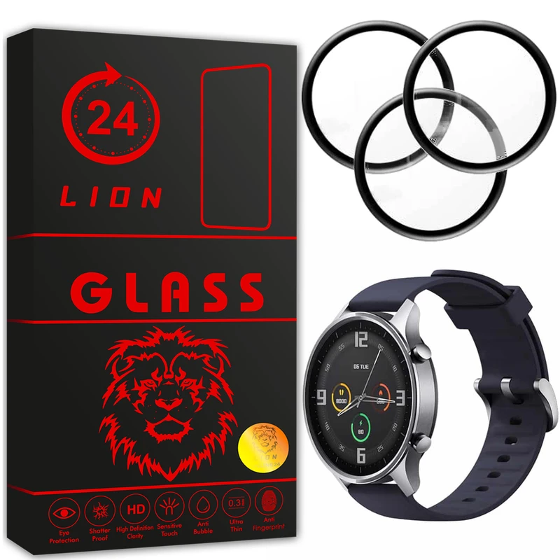 محافظ صفحه نمایش لاین مدل RT007 مناسب برای ساعت هوشمند شیائومی Mi Watch Color بسته سه عددی