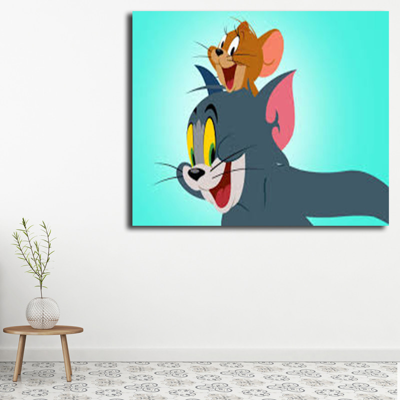 تابلو کودک و نوزاد مدل تام و جری کد 27