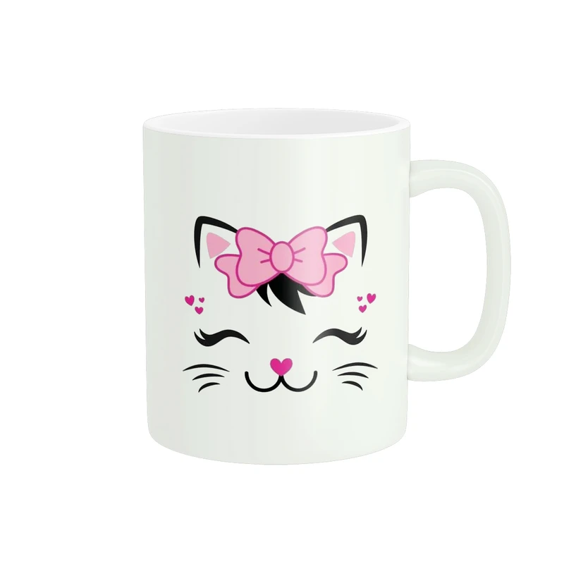 ماگ پاد آفرین طرح شکلک گربه کد 991