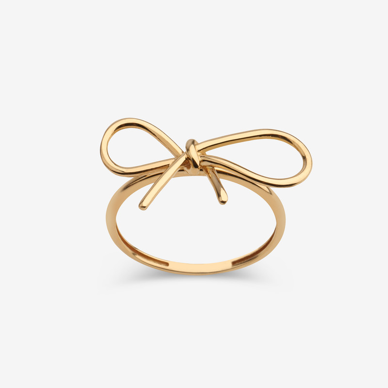 انگشتر طلا 18 عیار زنانه ماوی گالری مدل پاپیون سایز 56