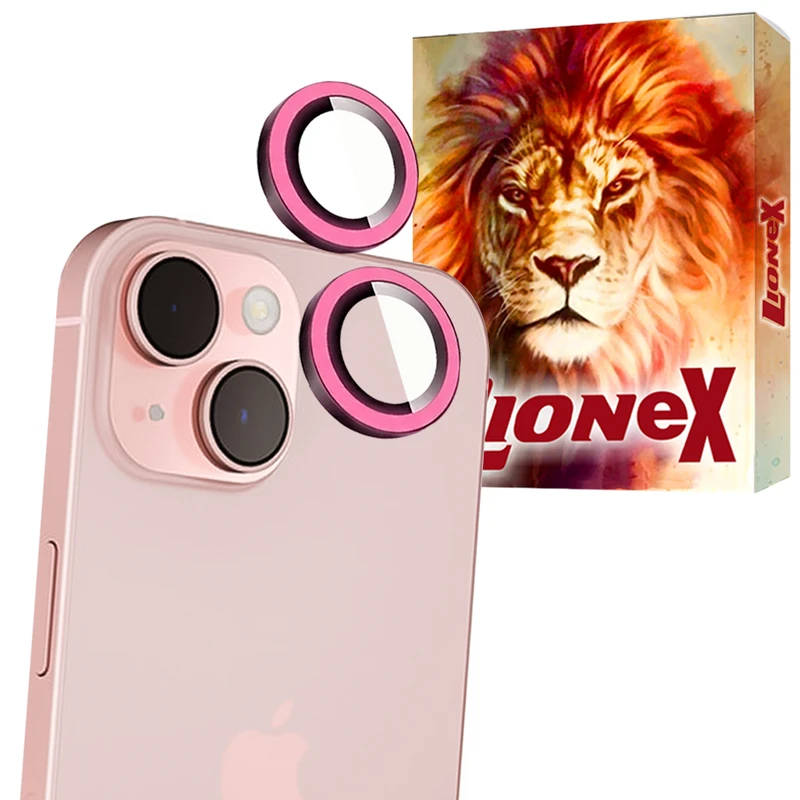 محافظ لنز دوربین شیشه‌ای لایونکس مدل SHLZL مناسب برای گوشی موبایل اپل iPhone 13