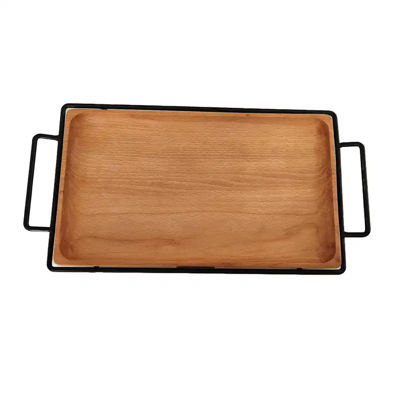 سینی چوبی گردوچ مدل کولار کد LT- 9090