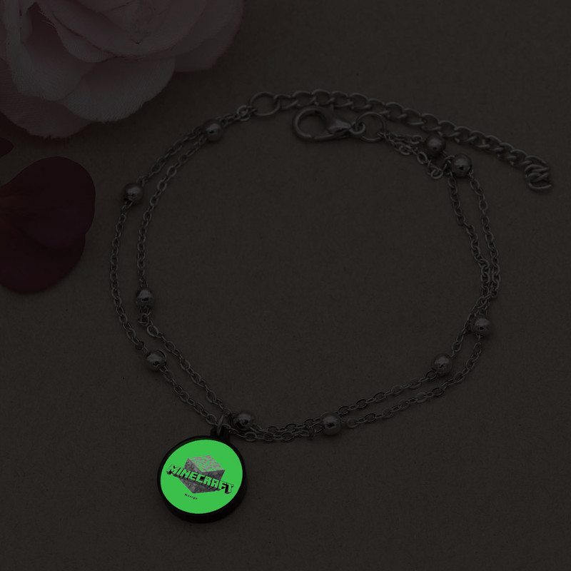 پابند زنانه ناکسیگو مدل شب تاب طرح Minecraft کد LB7386