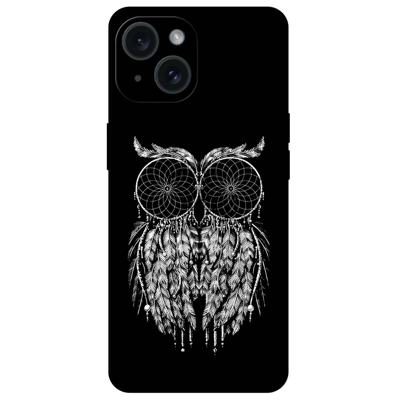 کاور مگافون طرح جغد مدل 6276 مناسب برای گوشی موبایل اپل iPhone 15 Plus