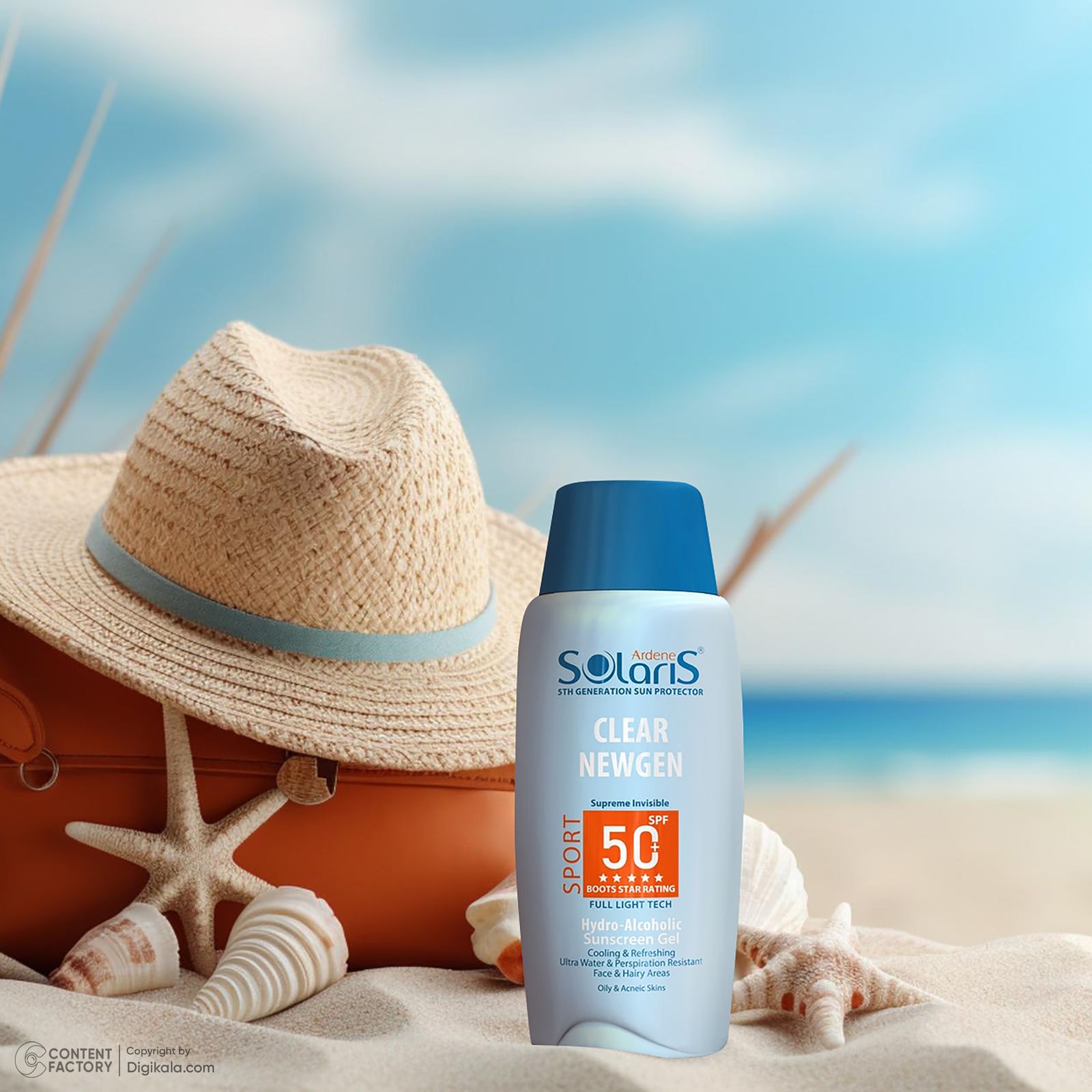 ژل ضدآفتاب بی‌رنگ آردن سولاریس SPF50 مدل Clear Newgen، مناسب پوست‌های چرب، حجم 100 میلی‌لیتر -  - 13