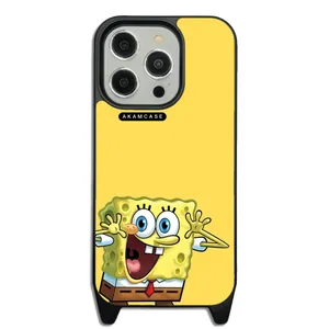 AKAM AMC-WLA15PRO-SPONGE BOB11 Cover For Apple iPhone 15 Pro