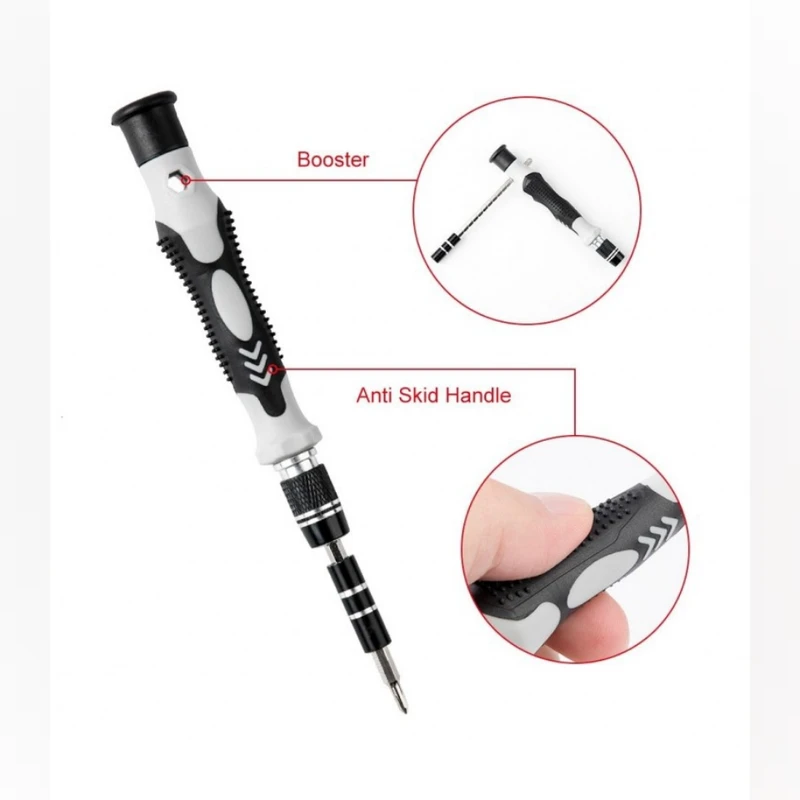 عکس شماره 8 : مجموعه 115عددی پیچ گوشتی تعمیرات موبایل مدل fometr