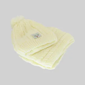 ست کلاه و شال گردن بافتنی بچگانه مدل 220