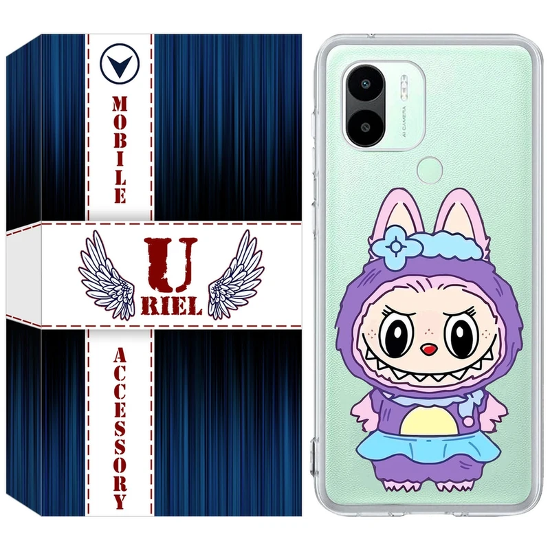 کاور یوریل مدل Clear کد 141 طرح لبوبو Labubu مناسب برای گوشی موبایل شیائومی Redmi A1 Plus / A2 Plus