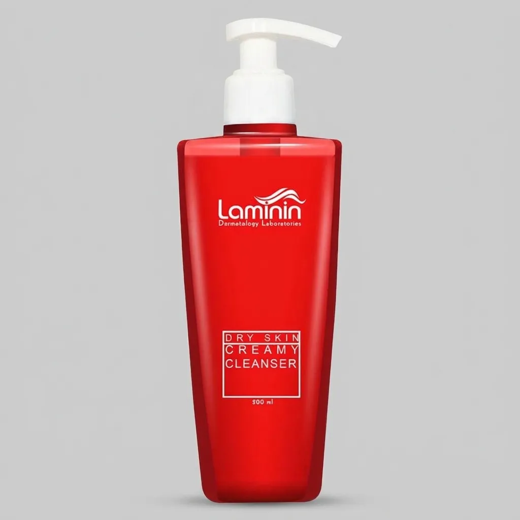 کرم ژل پاک کننده لامینین مدل Dry And Sensitive حجم 200 میلی لیتر