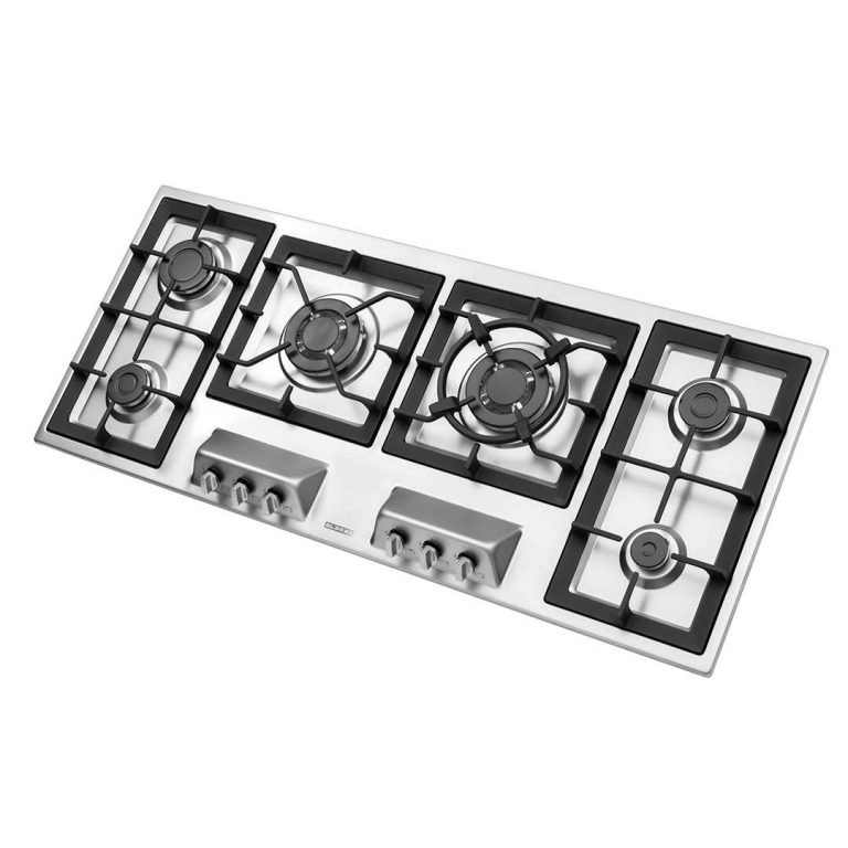 اجاق گاز صفحه‌ای شش شعله استیل البرز مدل S-6125