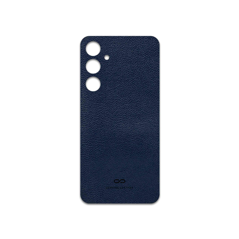 برچسب پوششی ماهوت مدل Deep-Blue-Leather مناسب برای گوشی موبایل سامسونگ Galaxy A55