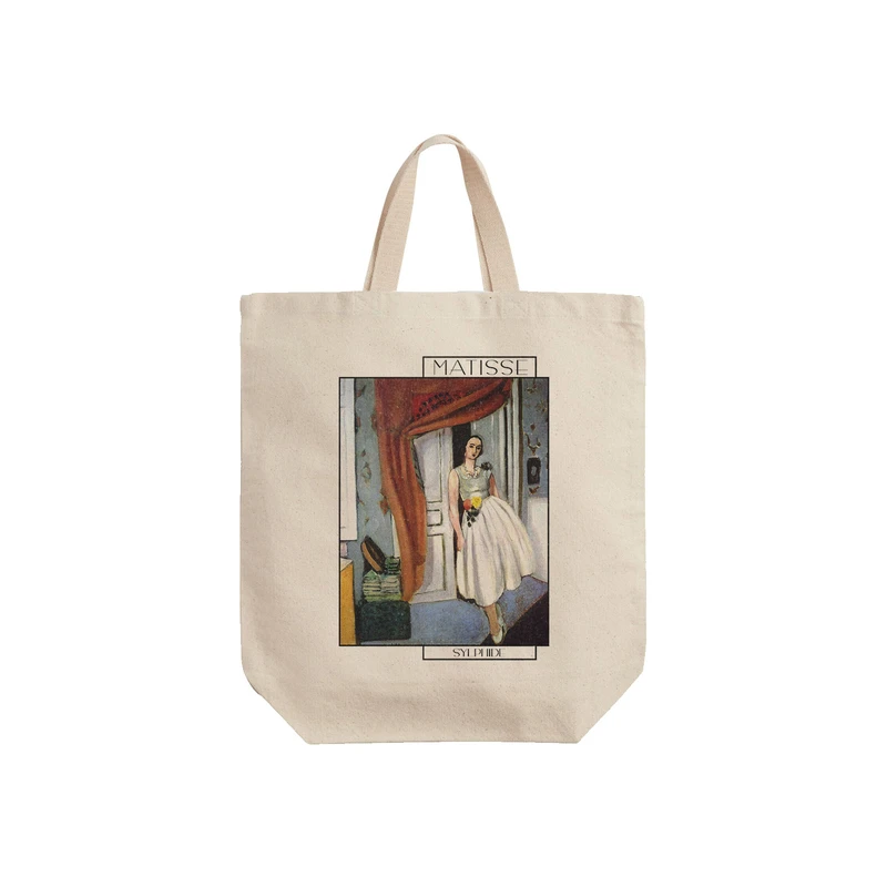 ساک خرید ترمه طراحان ایده مدل زن بالرین از ماتیس کد art0665 - S