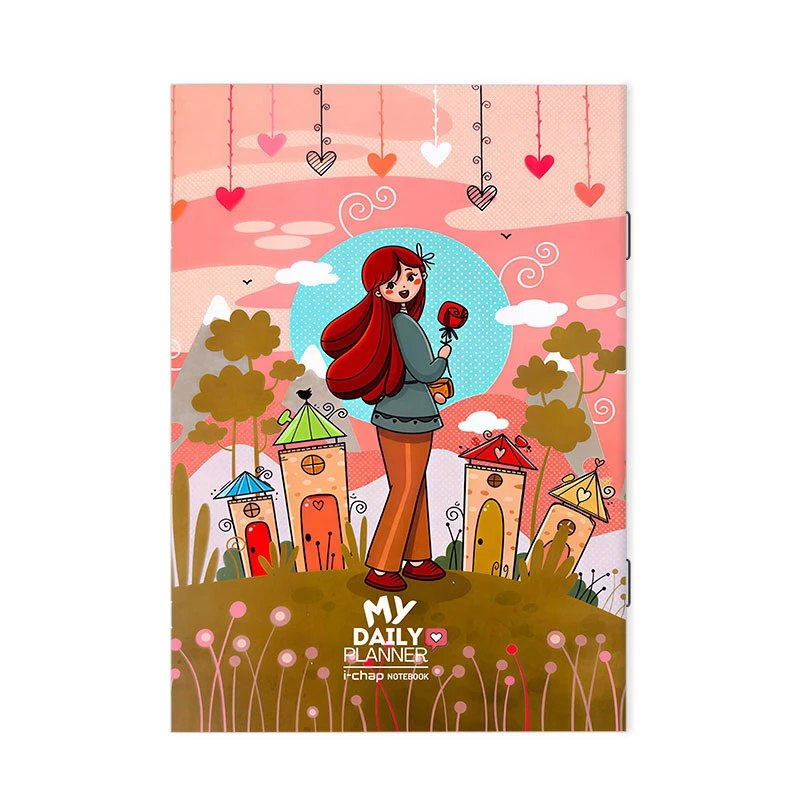 دفتر برنامه ریزی 40 برگ آی چاپ طرح دخترانه کد 153