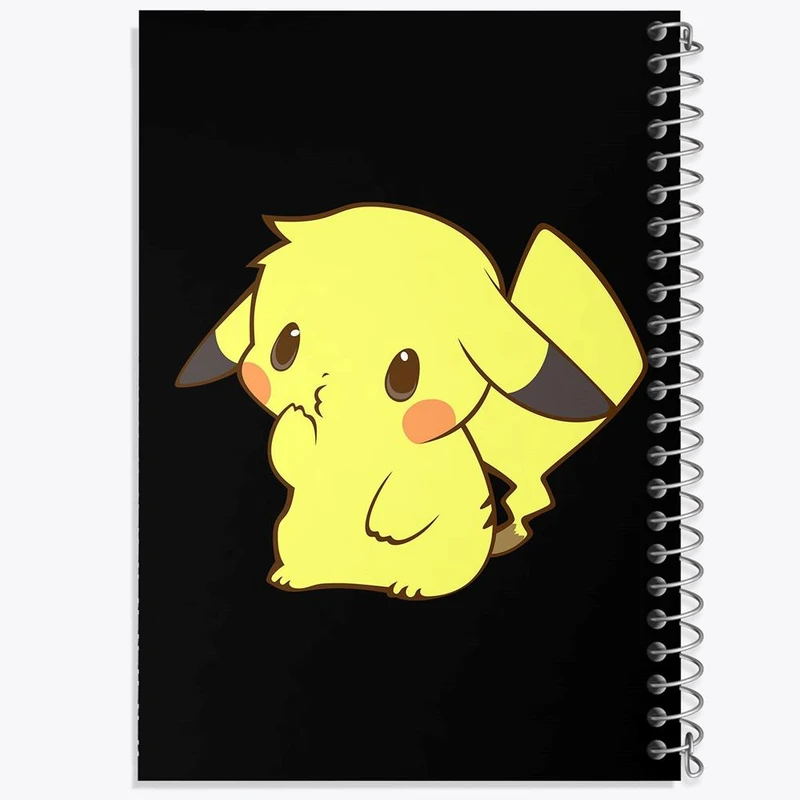 دفتر لیست خرید 50 برگ خندالو طرح پیکاچو انیمه پوکمون کد 17372