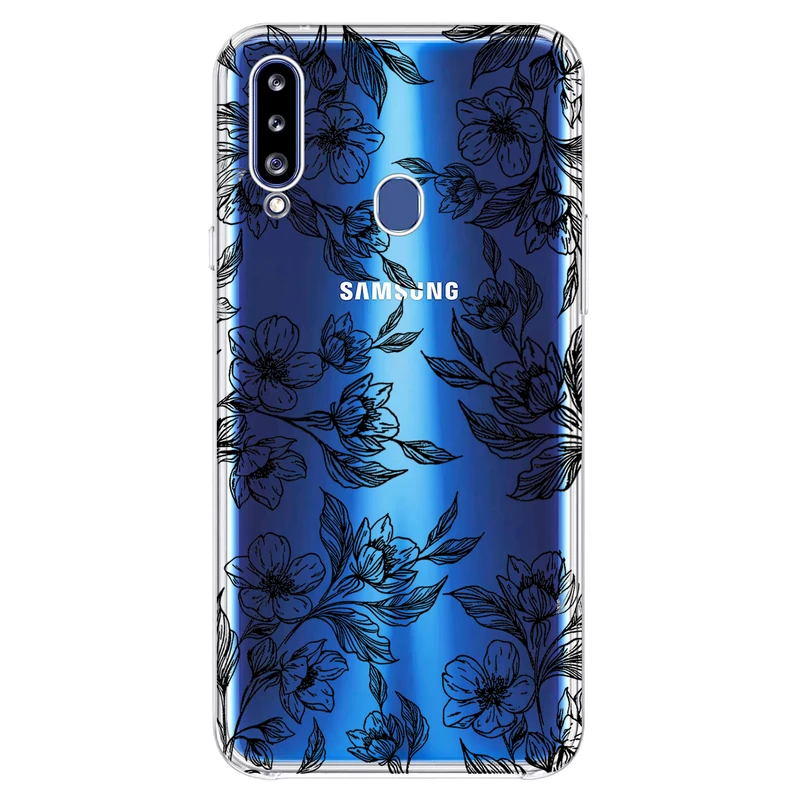 کاور مگافون طرح گل مدل C50-B مناسب برای گوشی موبایل سامسونگ Galaxy A20 S