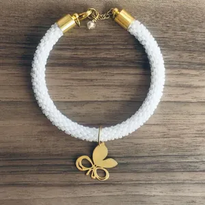 دستبند نقره زنانه مدل پروانه کد SH104a