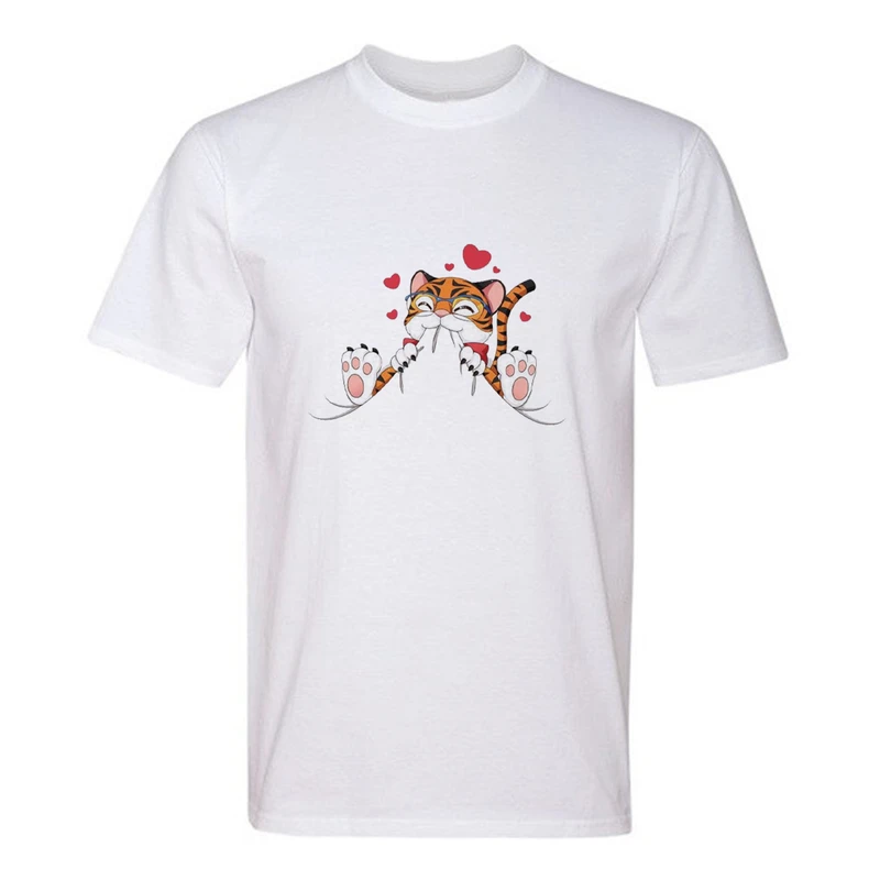 تی شرت آستین کوتاه مردانه مدل T607 طرح ببر