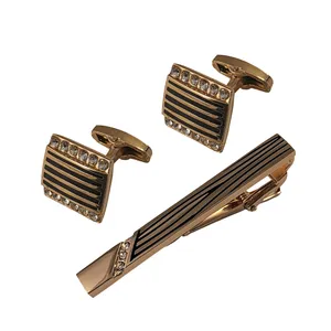 ست دکمه سردست و گیره کراوات مردانه مدل 7000