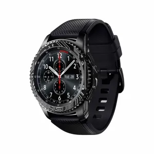 برچسب ماهوت طرح Black-Printed-Circuit-Board مناسب برای ساعت هوشمند سامسونگ Galaxy Gear S3 Frontier