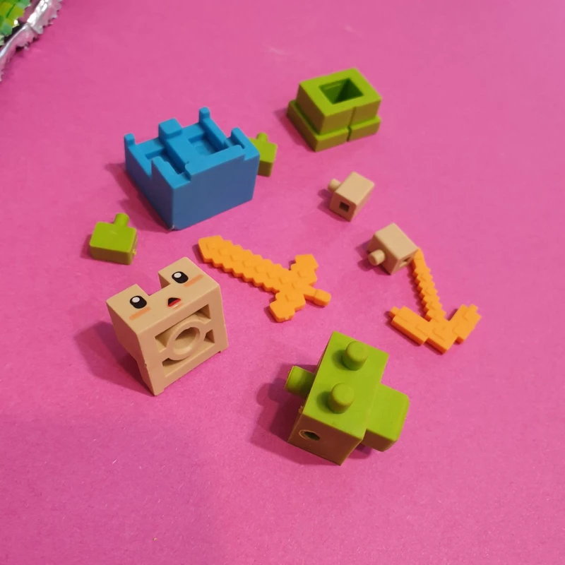 عکس شماره 3 : پاک کن مدل فانتزی طرح ماینکرفت شانسی کد 981031