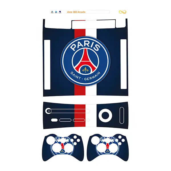 برچسب ایکس باکس 360 آرکید توییجین وموییجین مدل پاریسن ژرمن 01 بسته 4 عددی