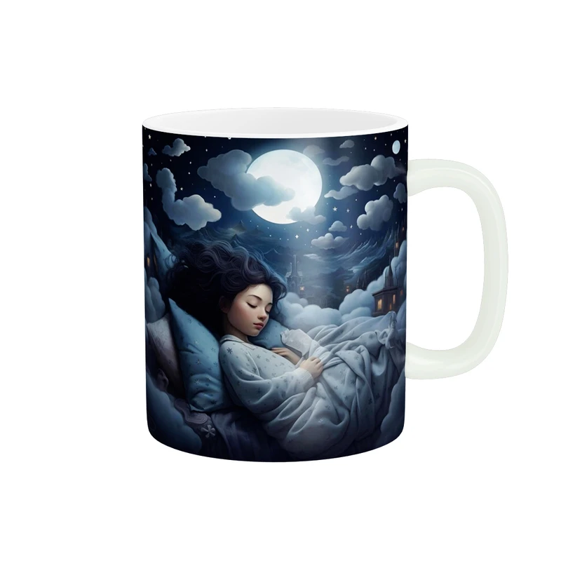 ماگ پاد آفرین مدل دخترانه و  فانتزی دختر خواب کد 123