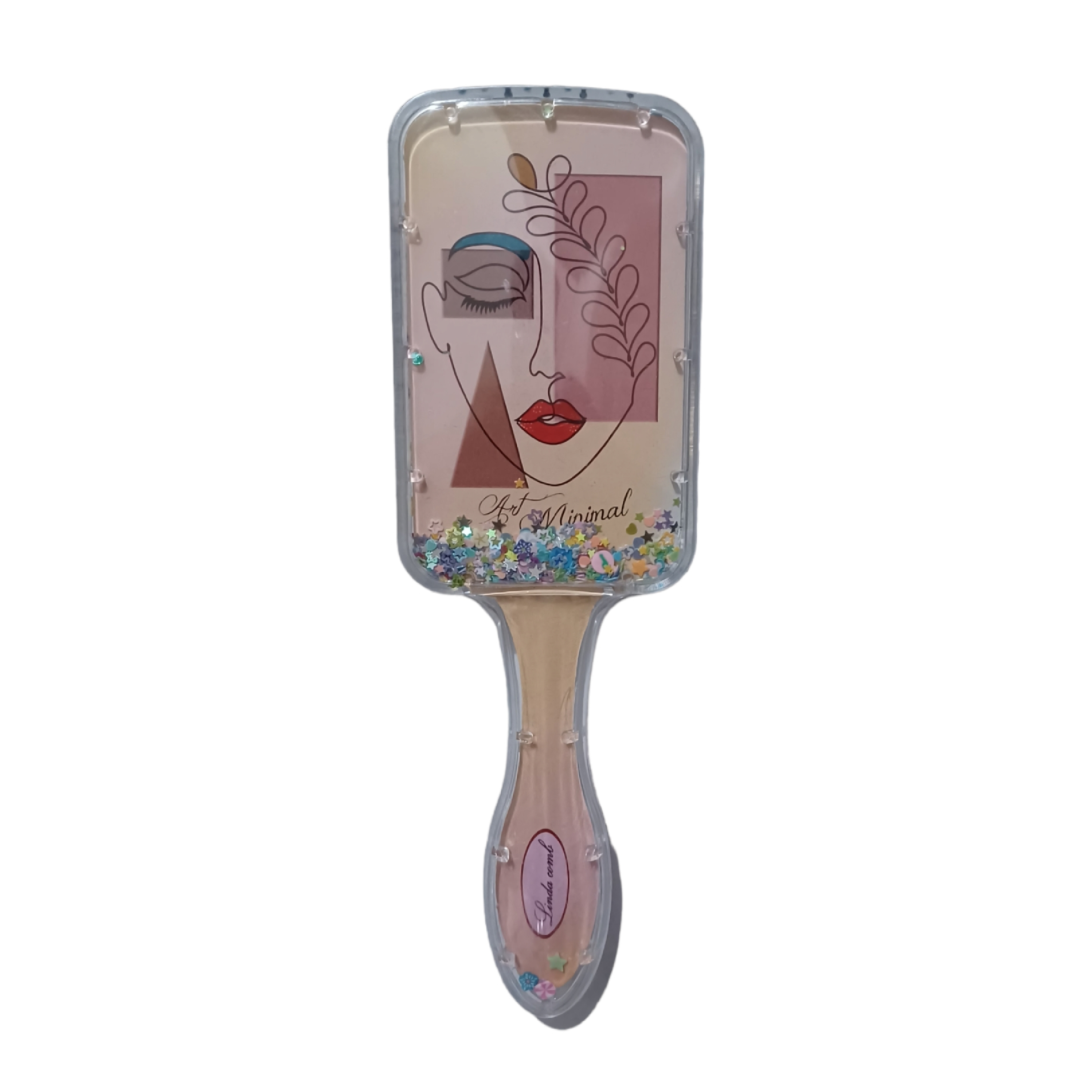 برس مو لیندا مدل  کریستالی طرح Minimal