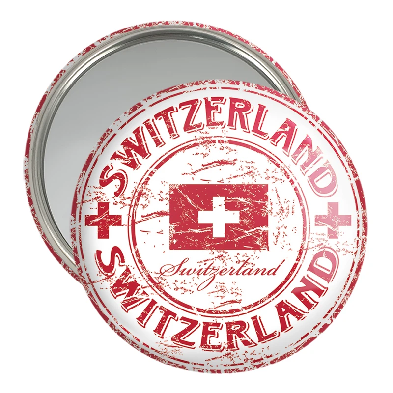 آینه جیبی خندالو مدل پرچم سوئیس  کد 20426