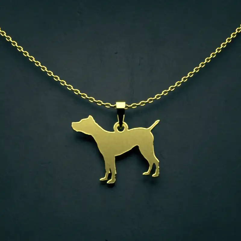 گردنبند طلا 18 عیار زنانه مدوپد مدل سگ کد J3-1-1191