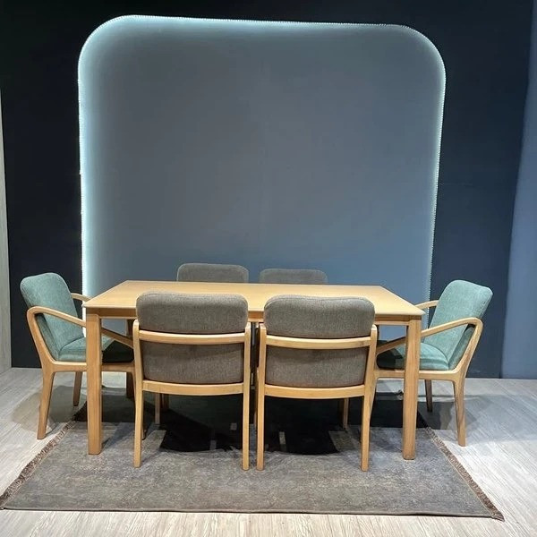 میز و صندلی ناهارخوری شش نفره گالری والریان مدل Afra