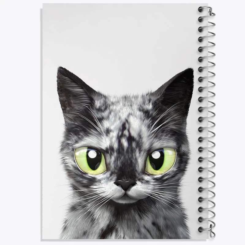 دفتر ژورنال نویسی 50 برگ خندالو مدل نقطه ای طرح گربه کد 28334