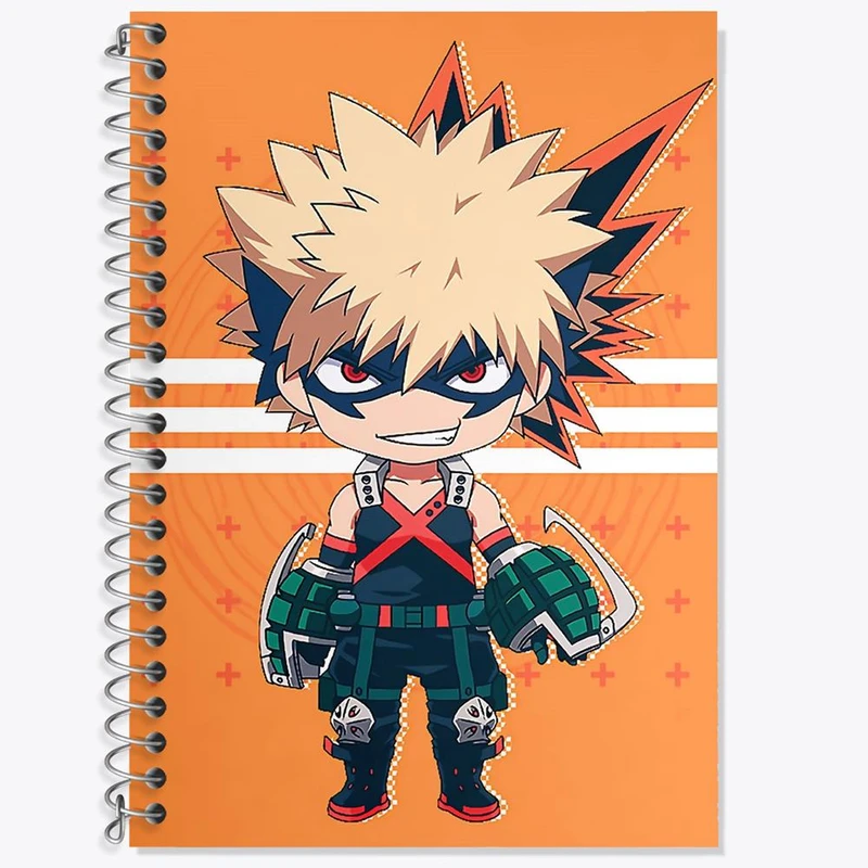 دفتر زبان 50 برگ خندالو مدل دو خط طرح کوگو انیمه آکادمی قهرمان من کد 11598