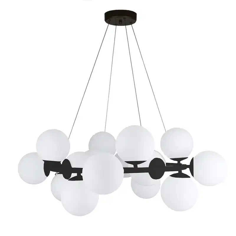 لوستر 16 شعله چشمه نور کد A1221/16-WT