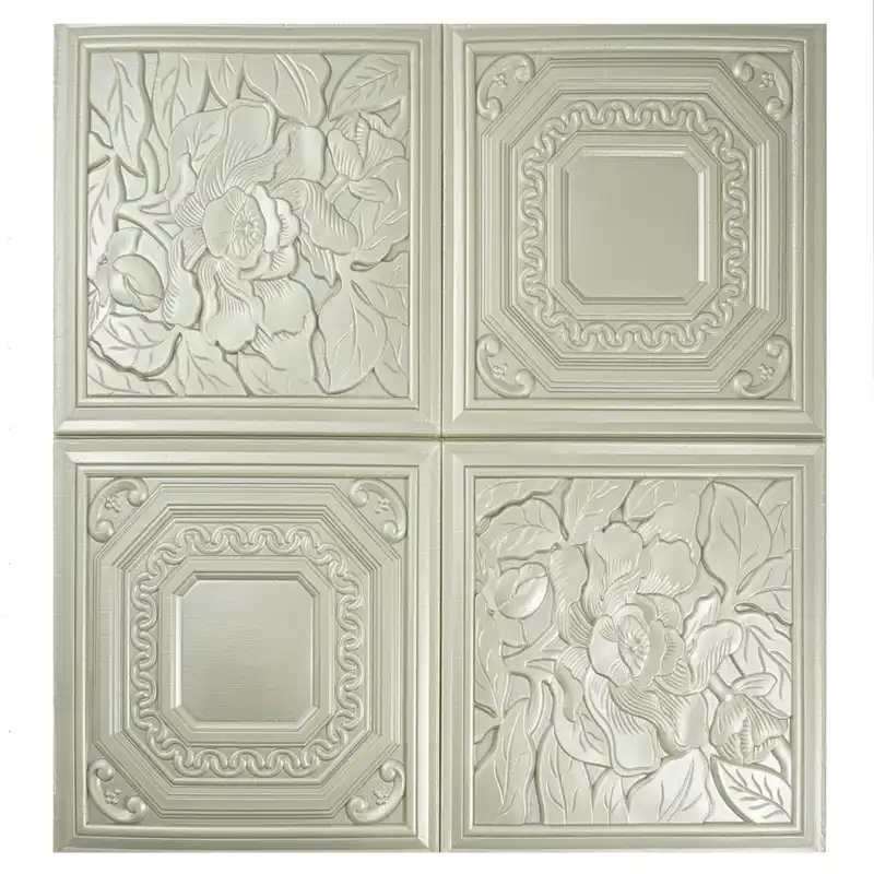 دیوارپوش مدل فومی پشت چسب دار طرح گل کد P152