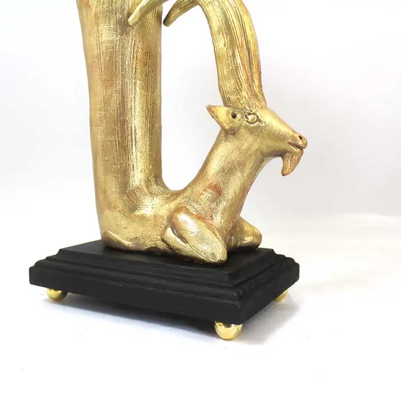 مجسمه سفالی مدل ریتون طرح بز کوهی