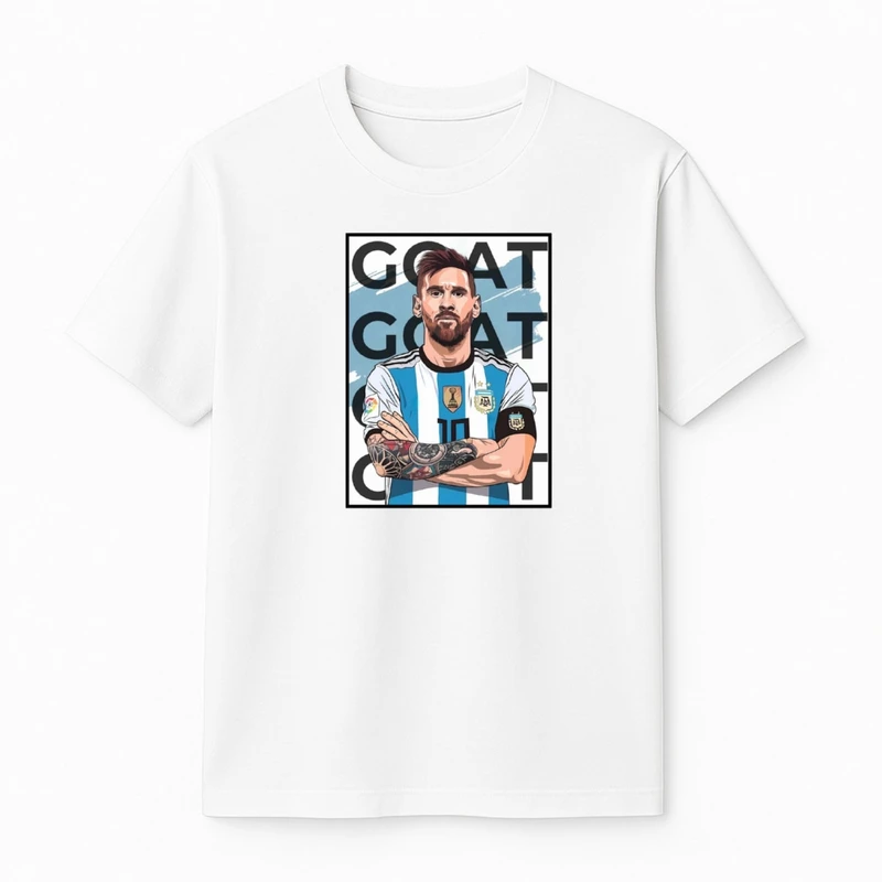 تی‌شرت آستین کوتاه پسرانه مدل مسی کد v2 