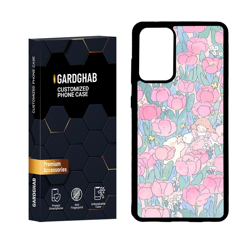 کاور گارد قاب مدل پشت گلس دخترانه مناسب برای گوشی موبایل سامسونگ Galaxy A72