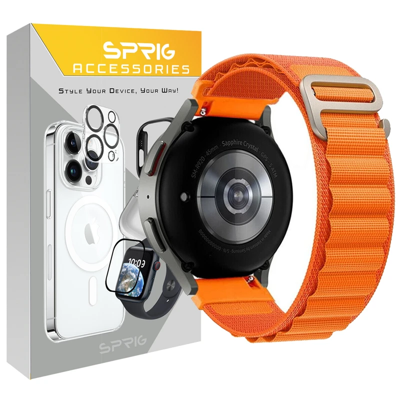 بند اسپریگ مدل Loop Alpine مناسب برای ساعت هوشمند سامسونگ Galaxy Watch 4/5/6 size 40/43/44/46/47mm