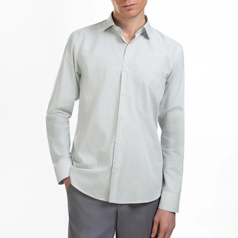 پیراهن آستین بلند یقه کراواتی مردانه ام کی مدل 1811