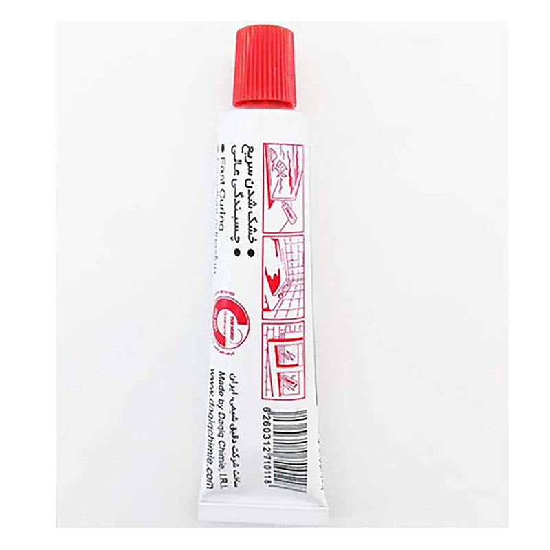 چسب سیلیکون کاسپین مدل shafaf 01 حجم 30 میلی لیتر مجموعه 8 عددی