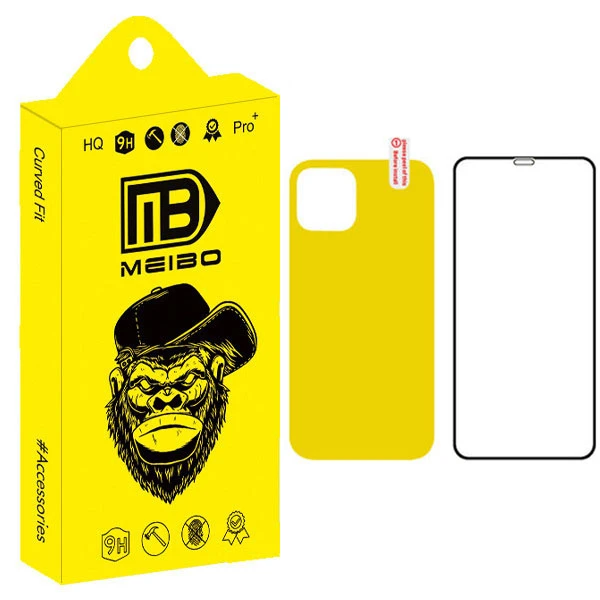 محافظ صفحه نمایش موبایل میبو مدل new مناسب برای گوشی موبایل اپل IPHONE 12MINI به همراه محافظ پشت گوشی