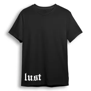 تی شرت آستین کوتاه زنانه مدل Lust کد A06 رنگ مشکی
