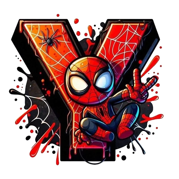 استیکر پارچه و لباس پاد آفرین طرح مرد عنکبوتی کد 4759