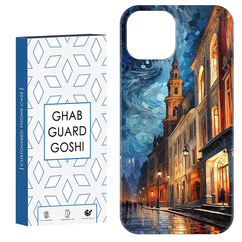 کاور قاب گارد گوشی طرح ونگوگ کد Dimo-558 مناسب برای گوشی موبایل اپل IPHONE 12 / 12 PRO